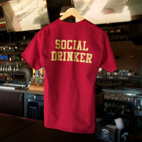 Social Drink Tee - Garnet
